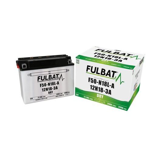 Konvencionalen akumulator (priložena kislina) FULBAT F50-N18L-A (Y50-N18L-A) Kislina priložena