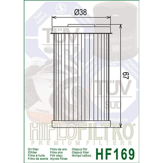 Oljni filter HIFLOFILTRO HF169