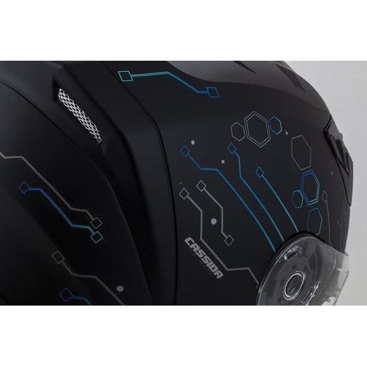 Integralna čelada CASSIDA INTEGRAL 3.0 HACK matt black /blue XL