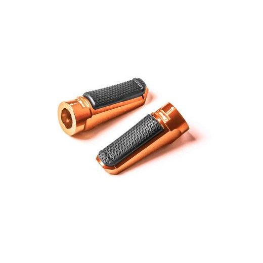 Footpegs without adapters PUIG SPORT 7318T oranžna with rubber