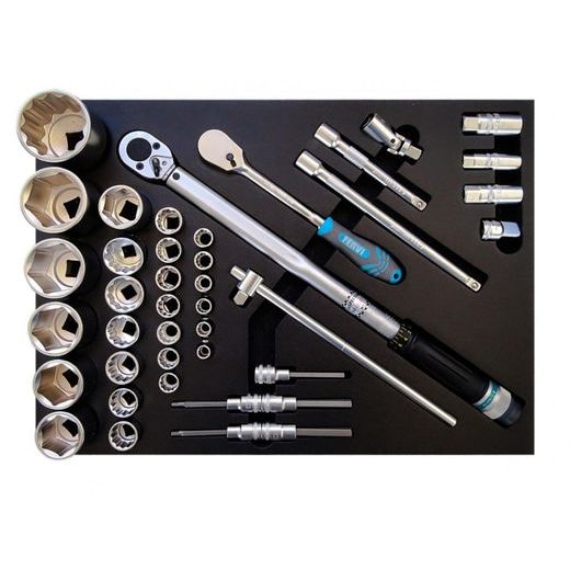 Torque wrenches, multi-sockets and accessories set LV8 EUT-FK-C15