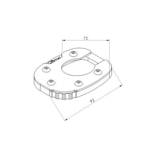 Kickstand extension PUIG 20583N črna