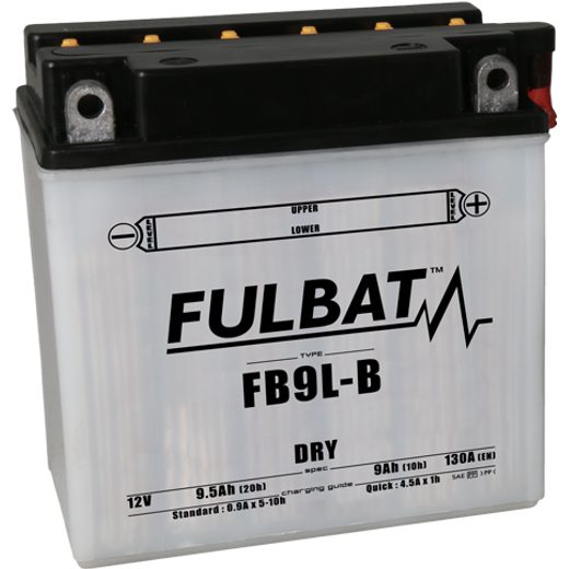 Konvencionalen akumulator (priložena kislina) FULBAT FB9L-B (12N9-3B) (YB9L-B) Kislina priložena