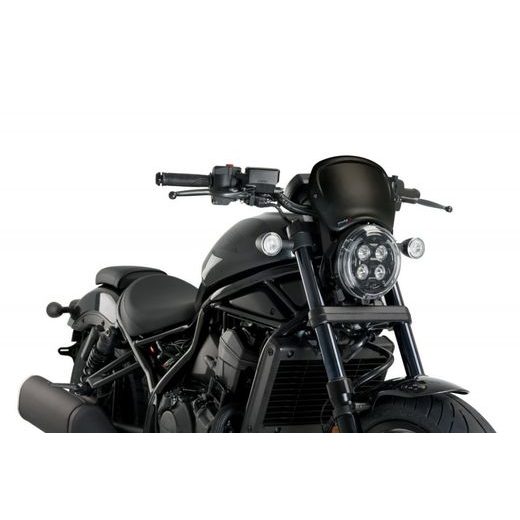 Windshield PUIG FRONTAL PLATE 20821C carbon Look