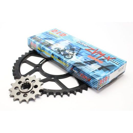Verižni set D.I.D + SUPERSPROX ZVM-X serie in gold color