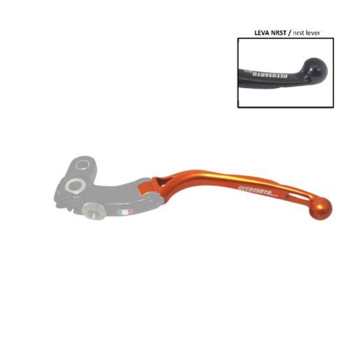 Only spare handle ACCOSSATO LV032 for ACCOSSATO full clutch lever oranžna