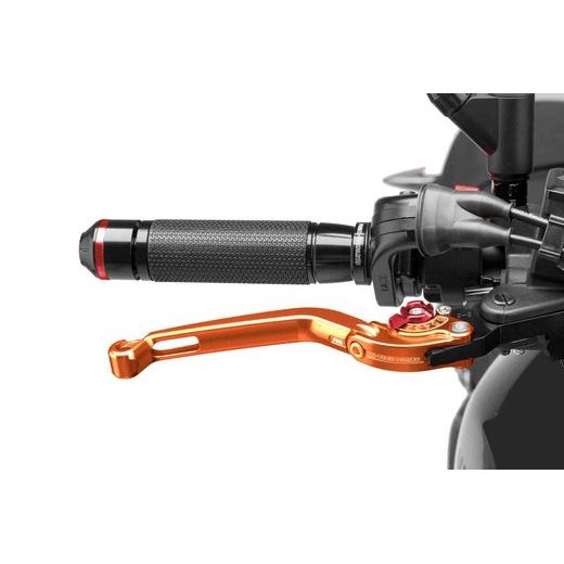 Brake lever without adapter PUIG 160TR poklopna (foldable) orange/red