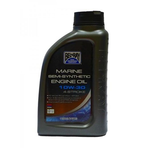 Motorno olje Bel-Ray MARINE SEMI-SYNTHETIC 4T 10W-30 1 l