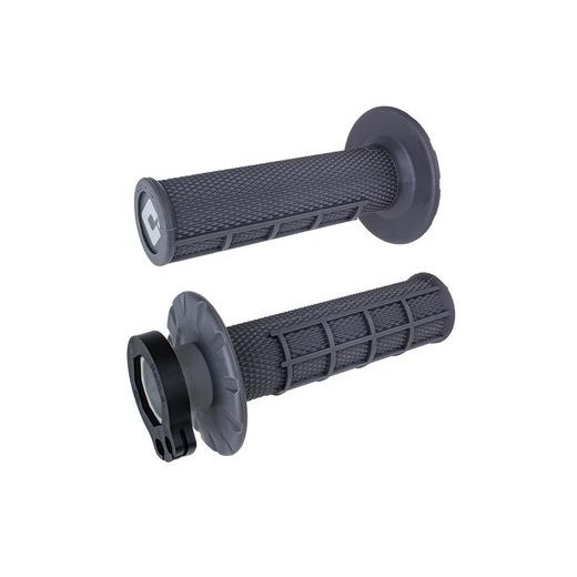 Grips set Lock-on ODI MX V2 H36HWH Graphite Half-Waffle