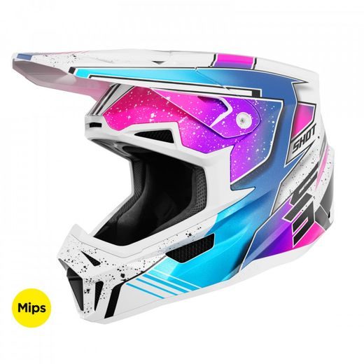 Helmet SHOT LITE RACING A05-21OA-B03-10 white / pink pearly L