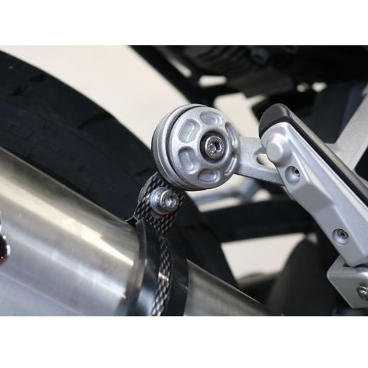 Slip-on exhaust GPR DUAL POPPY E5.BM.107.1.DUAL.PO Carbon look including removable db killer and link pipe