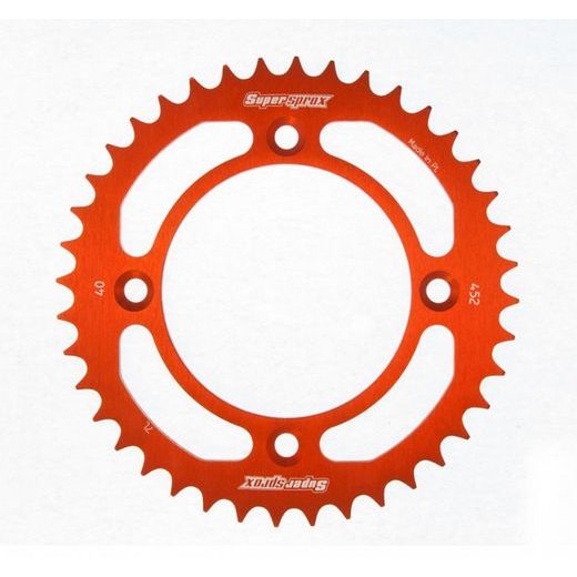 Aluminijasti zadnji verižnik (zobnik) SUPERSPROX RAL-452:41-ORG oranžna 41T, 415