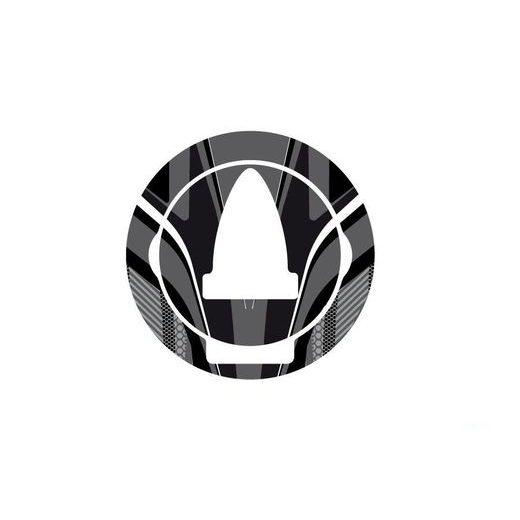Fuel cap cover PUIG RADIKAL 6296U siva