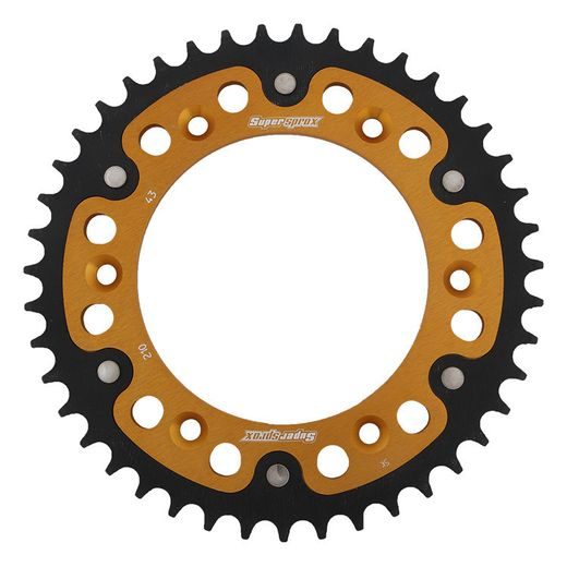 Zadnji verižnik (zobnik) SUPERSPROX STEALTH RST-210:43-GLD zlata 43T, 520