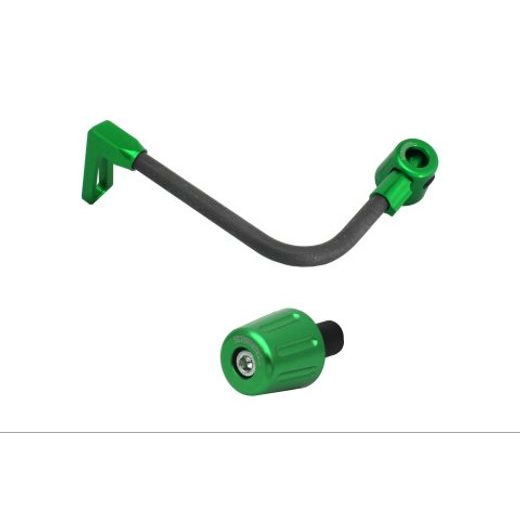 Lever guard in carbon + right end ACCOSSATO DE010 with black hose and joint levi