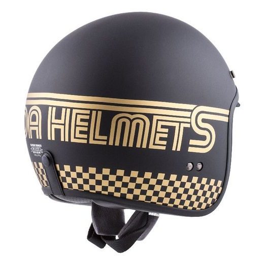 Jet čelada CASSIDA OXYGEN RONDO black matt / gold S