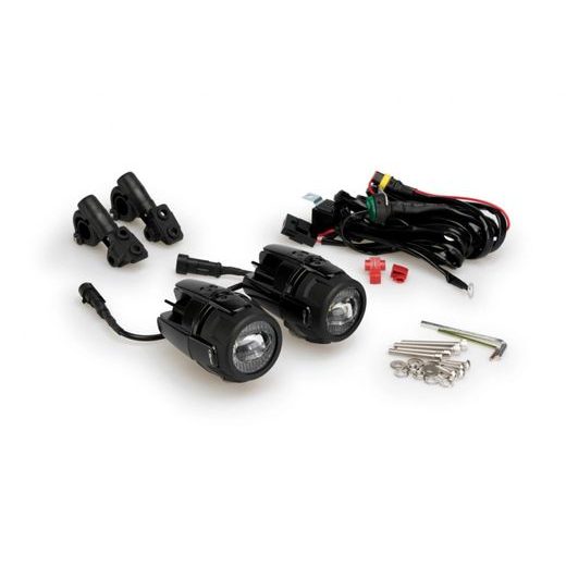 Auxiliary LED lights PUIG 3489N črna homologated, set