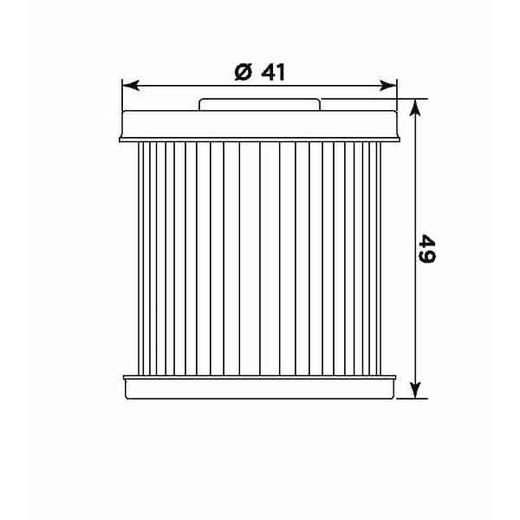 Oljni filter MIW DA16002 (alt. HF168)