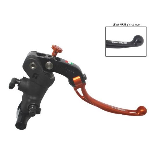 Radial brake master cylinder ACCOSSATO PC014 19 x 20 with folding lever,orange
