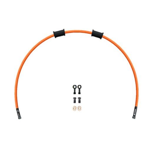 Set cevi za sklopko Venhill POWERHOSEPLUS KAW-11010CB-OR (1 cev v kompletu) Orange hoses, black fittings