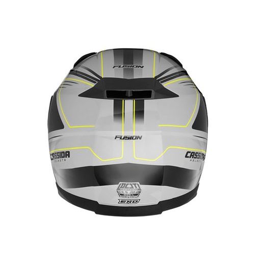Integralna čelada CASSIDA APEX FUSION grey/ black/ yellow fluo XS