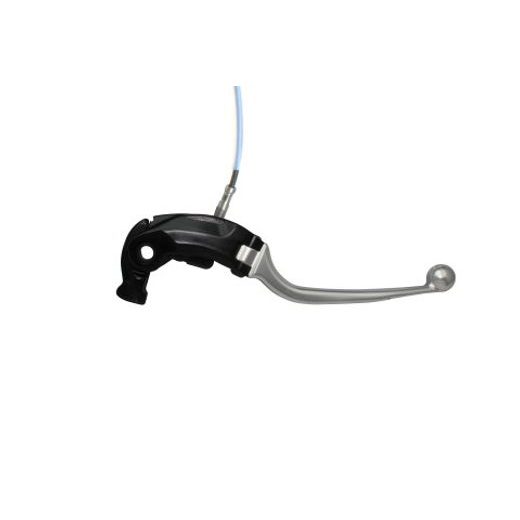 Brake lever folding ACCOSSATO LV021 with integrated adjuster for Nissin radial master cylinder srebrna