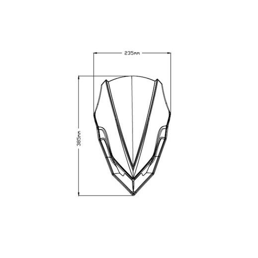 Windshield PUIG NEW GEN. SPORT 9689H smoke