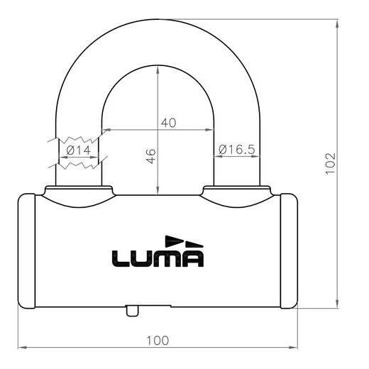 Lock LUMA ESCUDO PROCOMBI HOAPROF yellow