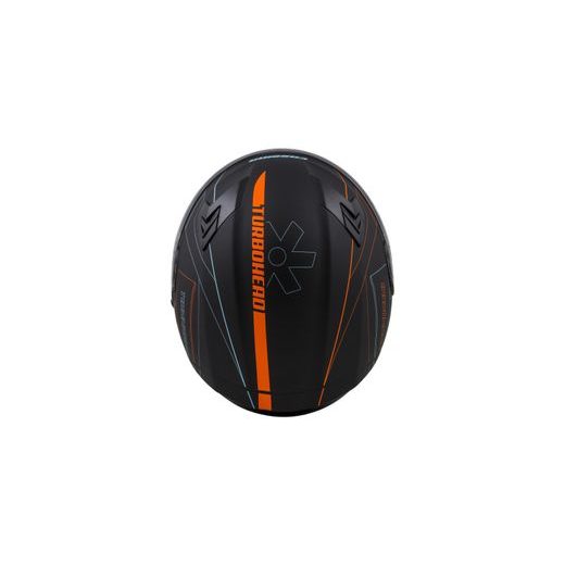 Integralna čelada CASSIDA INTEGRAL 3.0 TURBOHEAD black matt/ orange/ blue (gulf style) S
