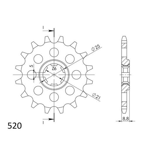 Verižni set EK - Zlat chain 520 DEX, X-ring (X, NX, QX, XS), CHK front sprocket SUPERSPROX, CHK rear sprocket SUPERSPROX za HUSQVARNA CR 250 1990-1991