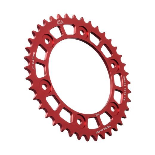 Aluminijasti zadnji verižnik (zobnik) JT JTA 1301-40RED 40)T, nt((520 Rdeč