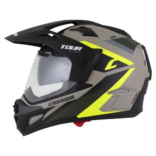 Motocross Helmet CASSIDA TOUR 2.0 X-TRA /black matt peak M