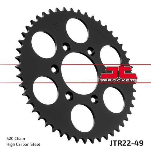 Zadnji verižnik (zobnik) JT JTR 22-49 49T, 520