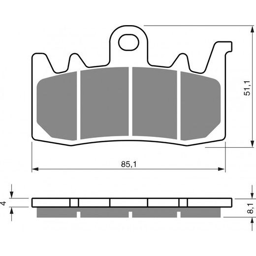 Zavorne obloge GOLDFREN 328 GPR