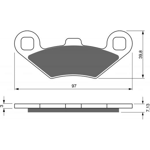 Zavorne obloge GOLDFREN 280 S33 OFF-ROAD FRONT