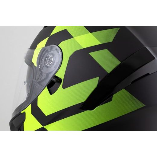 Integralna čelada CASSIDA Orbit Grind black matt, yellow fluo XL