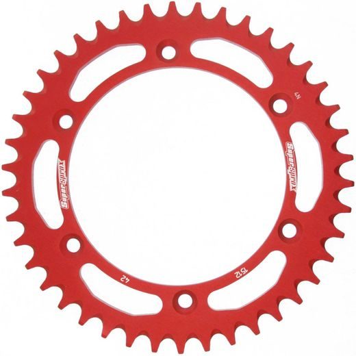 Rear ALU sprocket SUPERSPROX RAL-1512:42-RED rdeč 42T, 520