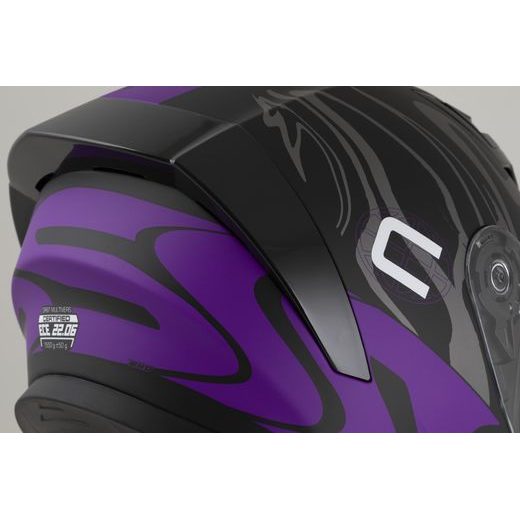 Integralna čelada CASSIDA Orbit Multivers black matt,purple,gray,white M
