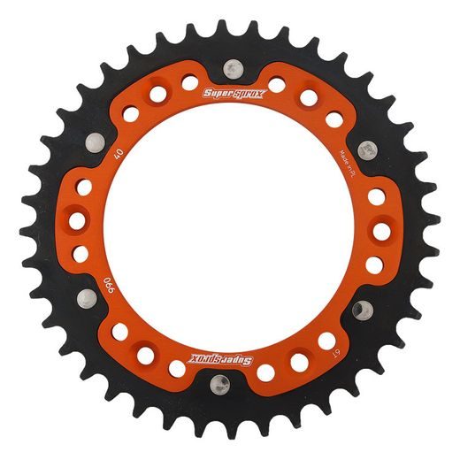 Zadnji verižnik (zobnik) SUPERSPROX STEALTH RST-990:40-ORG oranžna 40T, 520