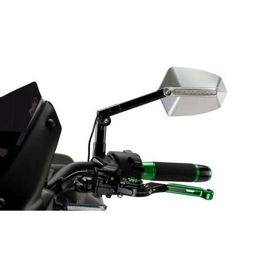 Vzvratno ogledalo PUIG GTI 016ND black / anodized aluminium levi