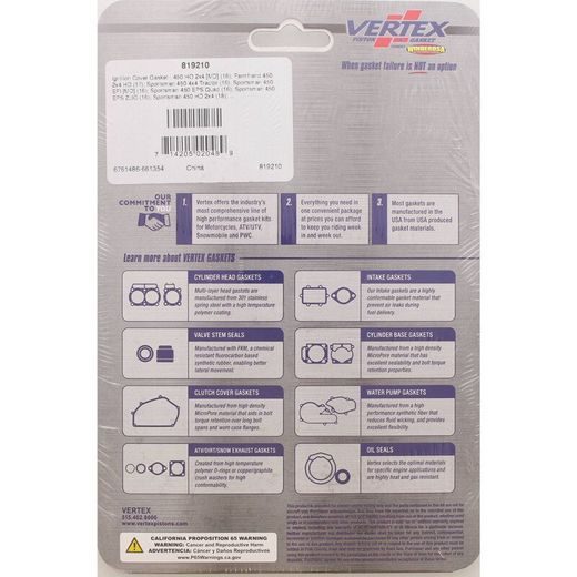 Ignition Cover Gasket WINDEROSA 819210