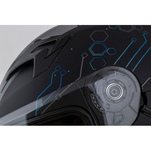 Integralna čelada CASSIDA INTEGRAL 3.0 HACK matt black /blue XL