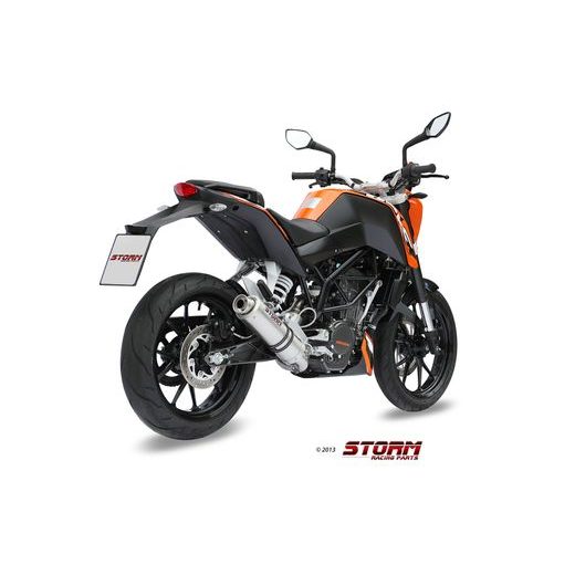 Celoten izpušni sistem 1x1 STORM GP KT.009.LXS Nerjaveče jeklo