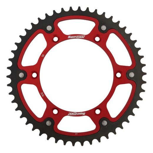 Rear sprocket SUPERSPROX STEALTH RST-1512:50-RED rdeč 50T, 520
