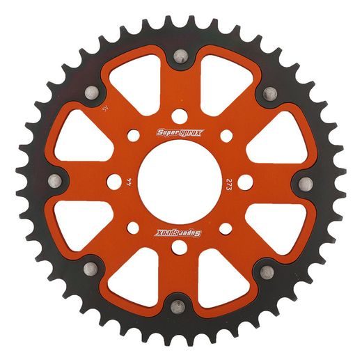 Zadnji verižnik (zobnik) SUPERSPROX STEALTH RST-273:44-ORG oranžna 44T, 520