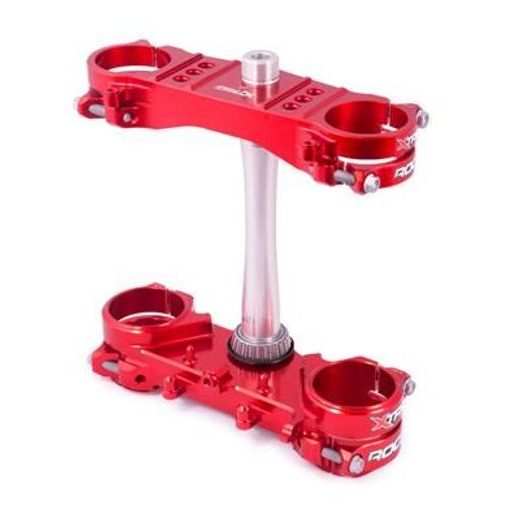 Triple clamp X-TRIG ROCS TECH 40101011 Rdeč