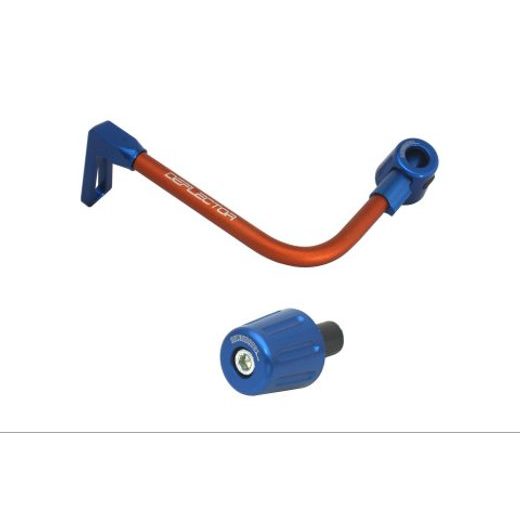 Lever guard in aluminium + right end ACCOSSATO DE005 with orange hose and joint levi
