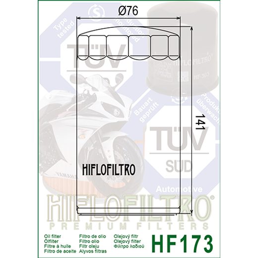 Oljni filter HIFLOFILTRO HF173C kromiran