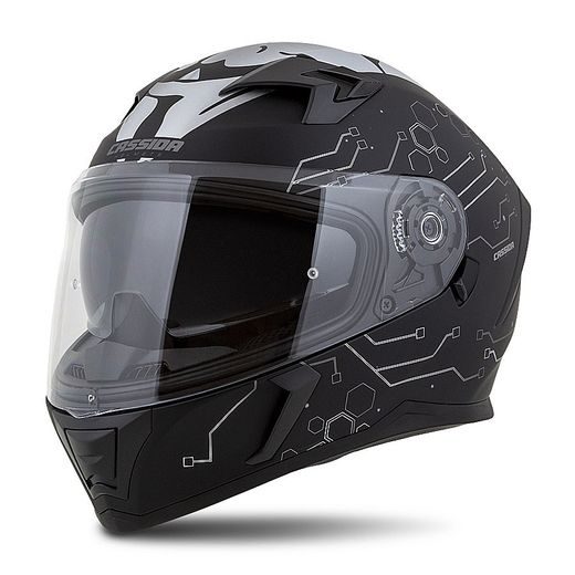 Integralna čelada CASSIDA INTEGRAL 3.0 HACK matt black /silver XL