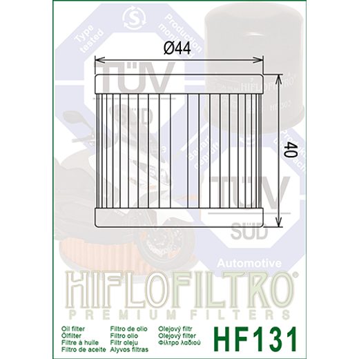 Oljni filter HIFLOFILTRO HF131